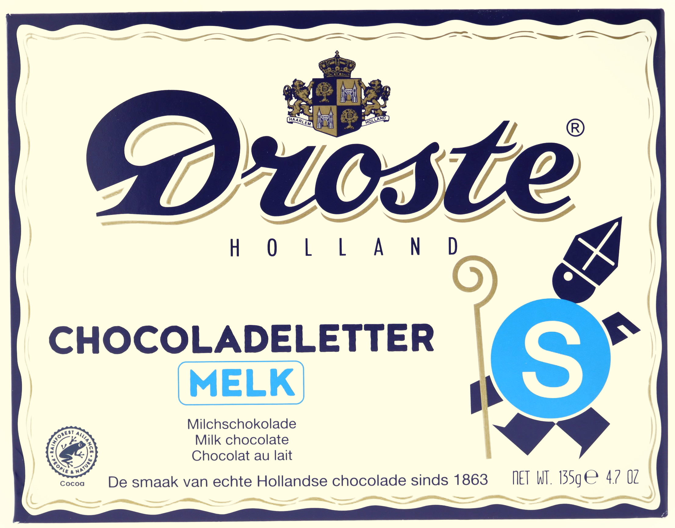 Droste chocoladeletter melk
